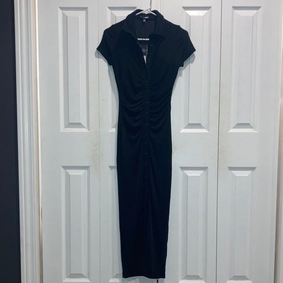 Fashion Nova Dresses & Skirts - NWT Fashion Nova Silky Smooth Slinky Maxi Dress - Black size XS